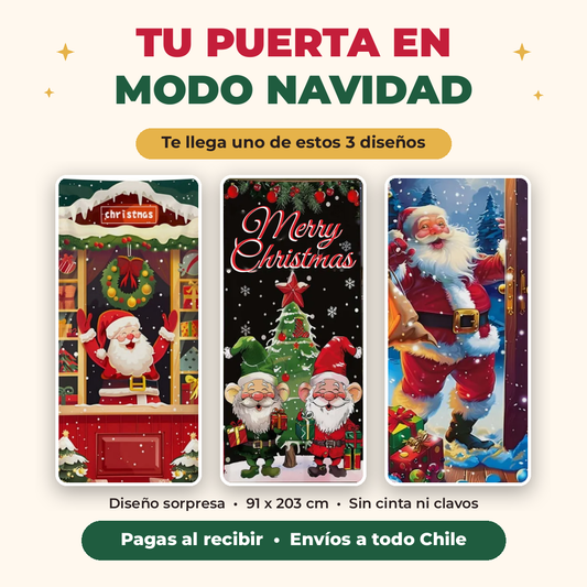 Cubierta De Puerta De Navidad Decoración
