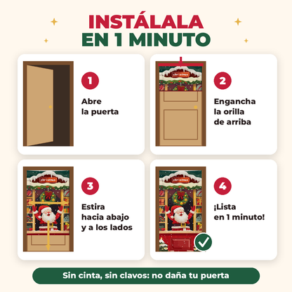 Cubierta De Puerta De Navidad Decoración