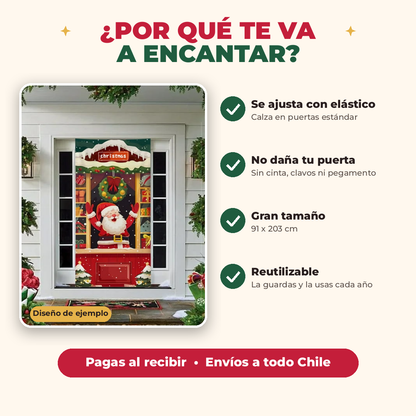 Cubierta De Puerta De Navidad Decoración
