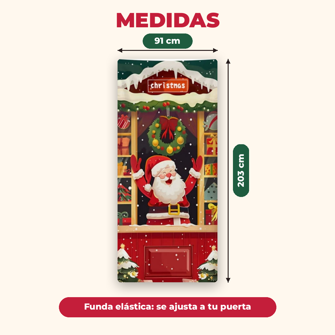 Cubierta De Puerta De Navidad Decoración